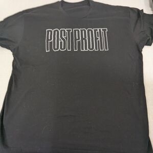 Post Profit Black Concert Tee Shirt Merch XXL